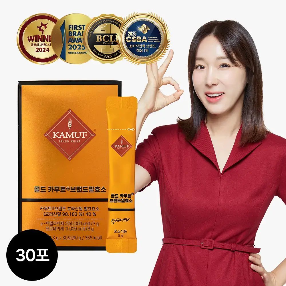 [관종언니 이지혜 Pick] 그레인온 골드 카무트 효소 30포 (30일분)